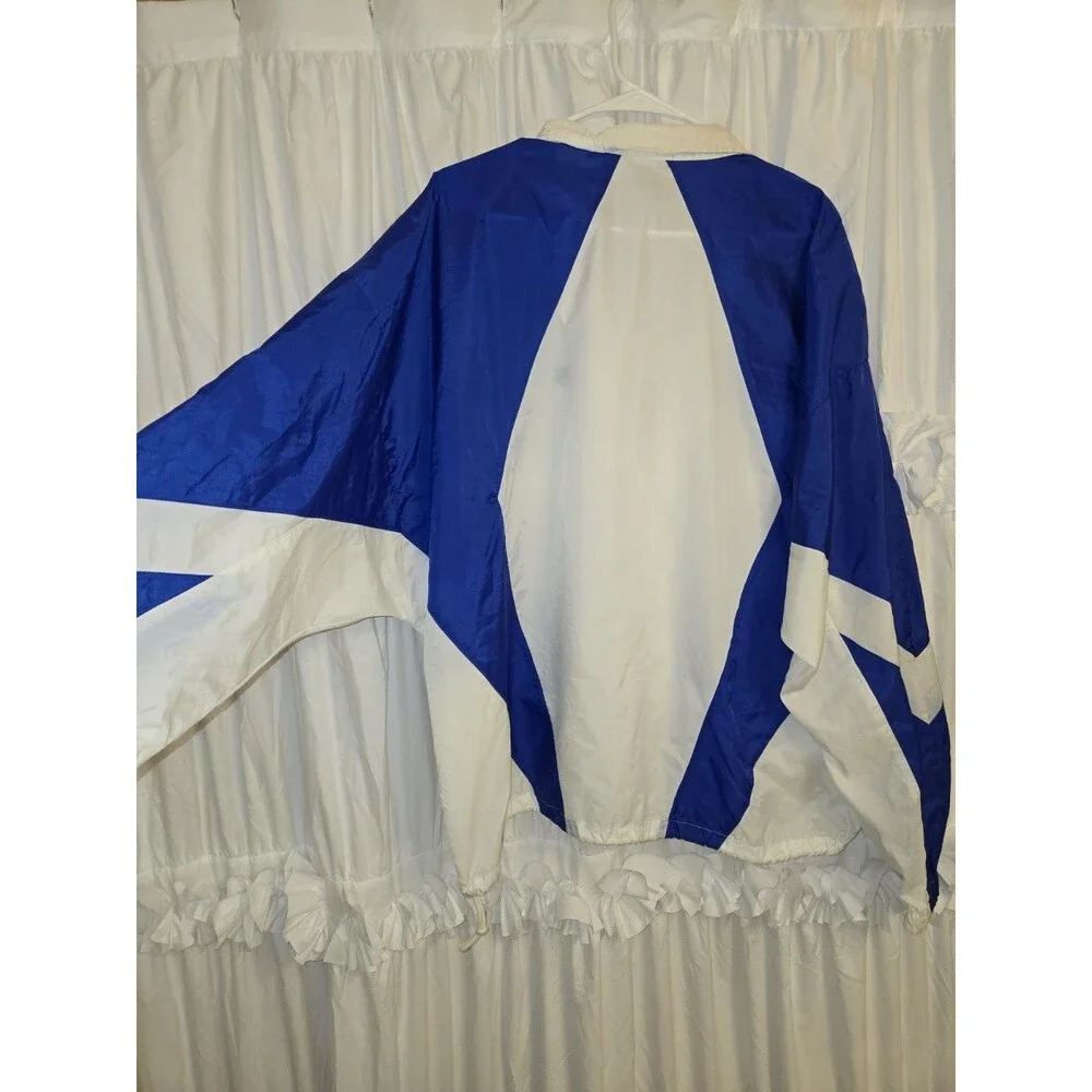Vintage Nike Colorblock Nylon Windbreaker Track Jacket XL Royal Blue White